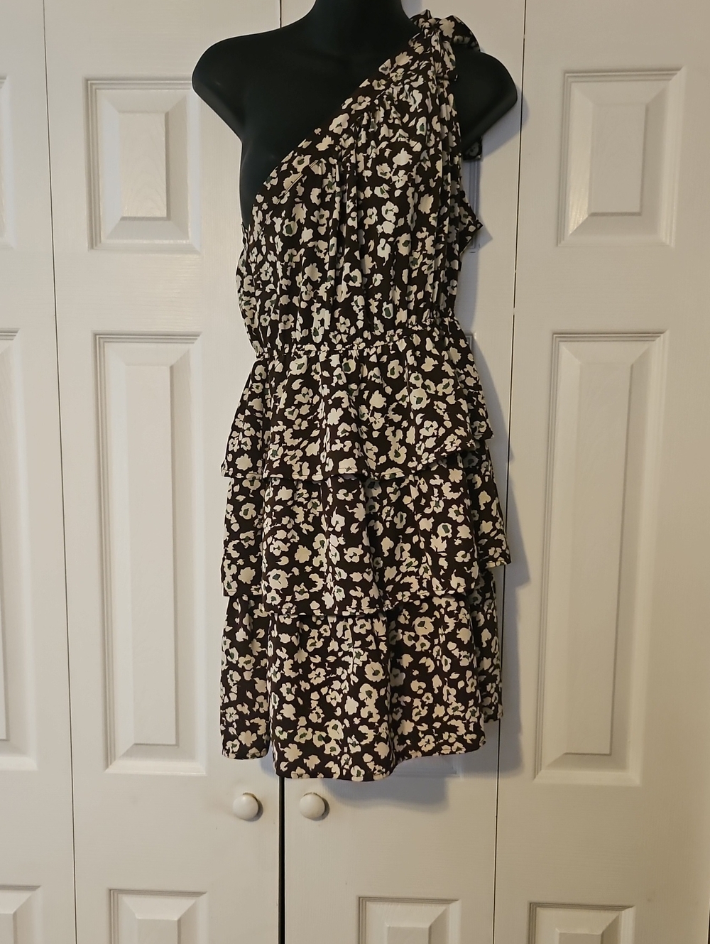 PrettyGarden one shoulder halter dress